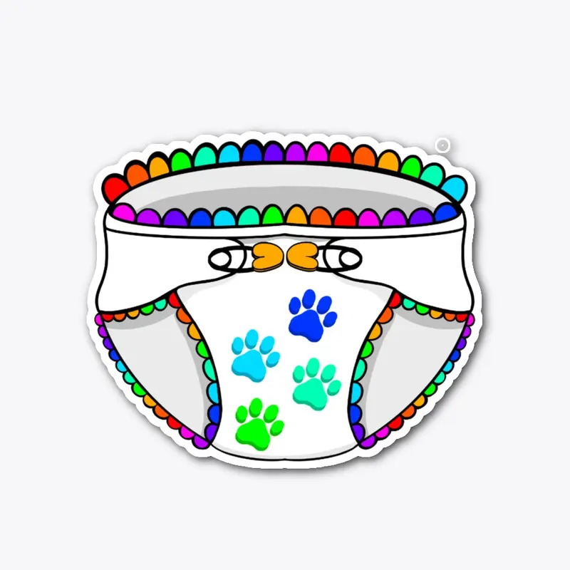 Rainbow Diaper print collection