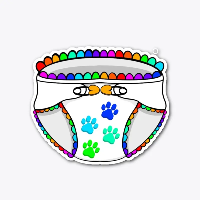 Rainbow Diaper print collection